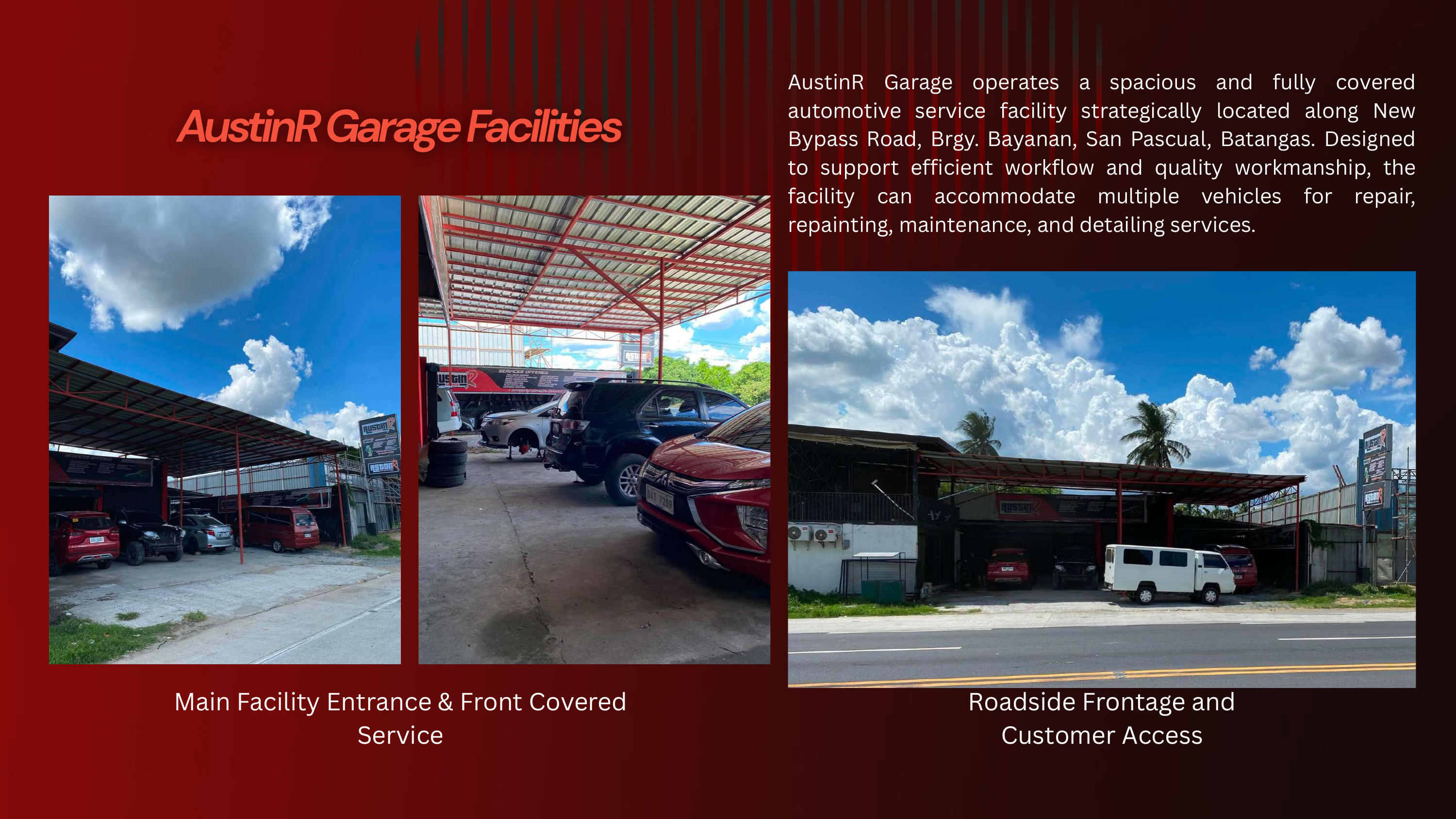Austin R Garage facilities