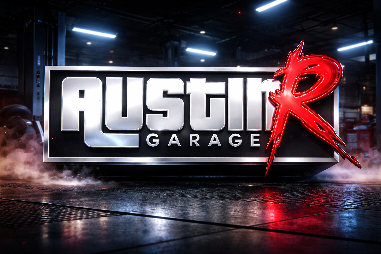 Austin R Garage premium hero graphic